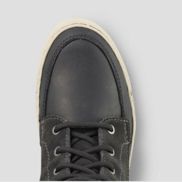 New Cougar Donato Plush Lined Lace Mid Boot Black Leather Suede size 8 - Picture 4 of 12